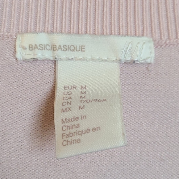 Women's Pink Long Sleeve Pull Over Sweater - Picture 2 of 5